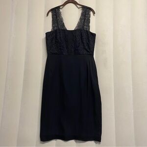 L.K. Bennett Women’s Dress Size 10 Lace Dainty 100% Silk Whimsigoth Designer